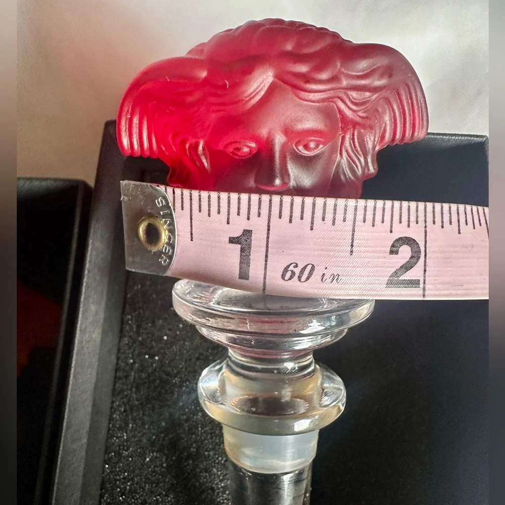 Versace Red and Clear Wine Stopper